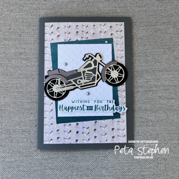 #ctc425 #stampin_cat #sketchchallenge #legendaryridedies #metalplate3dembossingfolder #stampinup