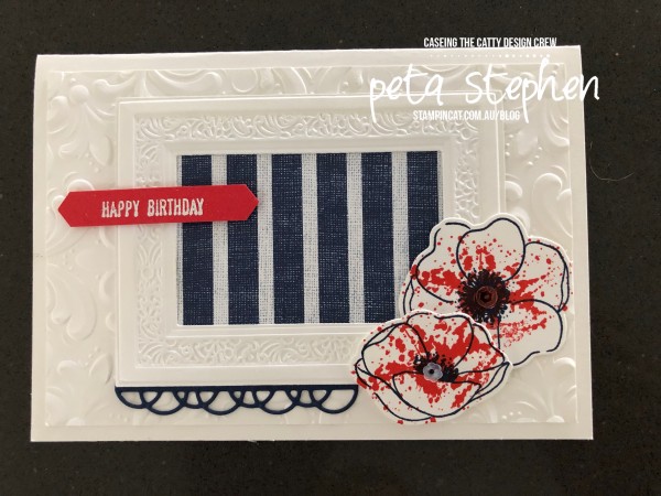 #stampin_cat #ctc263 #paintedpoppies#heirloomframes #parisianflourish #2020mini #stampinup