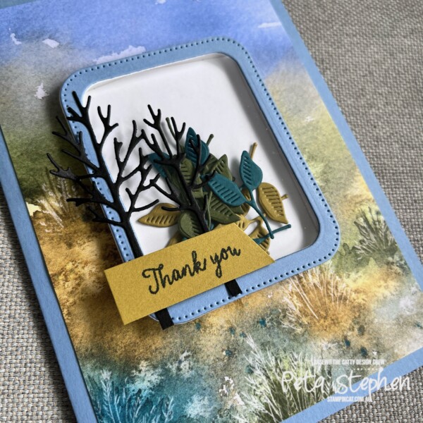 #ctc482 #stampin_cat #shakercard #thoughtfuljourney #frostedforest #nestedessentialdies #stampinup