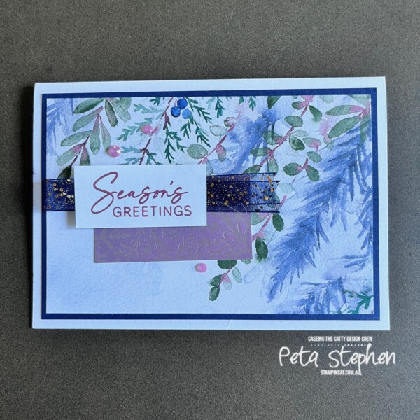 #ctc493 #stampin_cat #wintermeadow #thoughtfuldesigns #glitteredribbon #stampinup