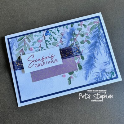 #ctc493 #stampin_cat #wintermeadow #thoughtfuldesigns #glitteredribbon #stampinup