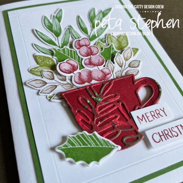 #ctc398 #stampin_cat #cupoftea #christmascard #stampinup